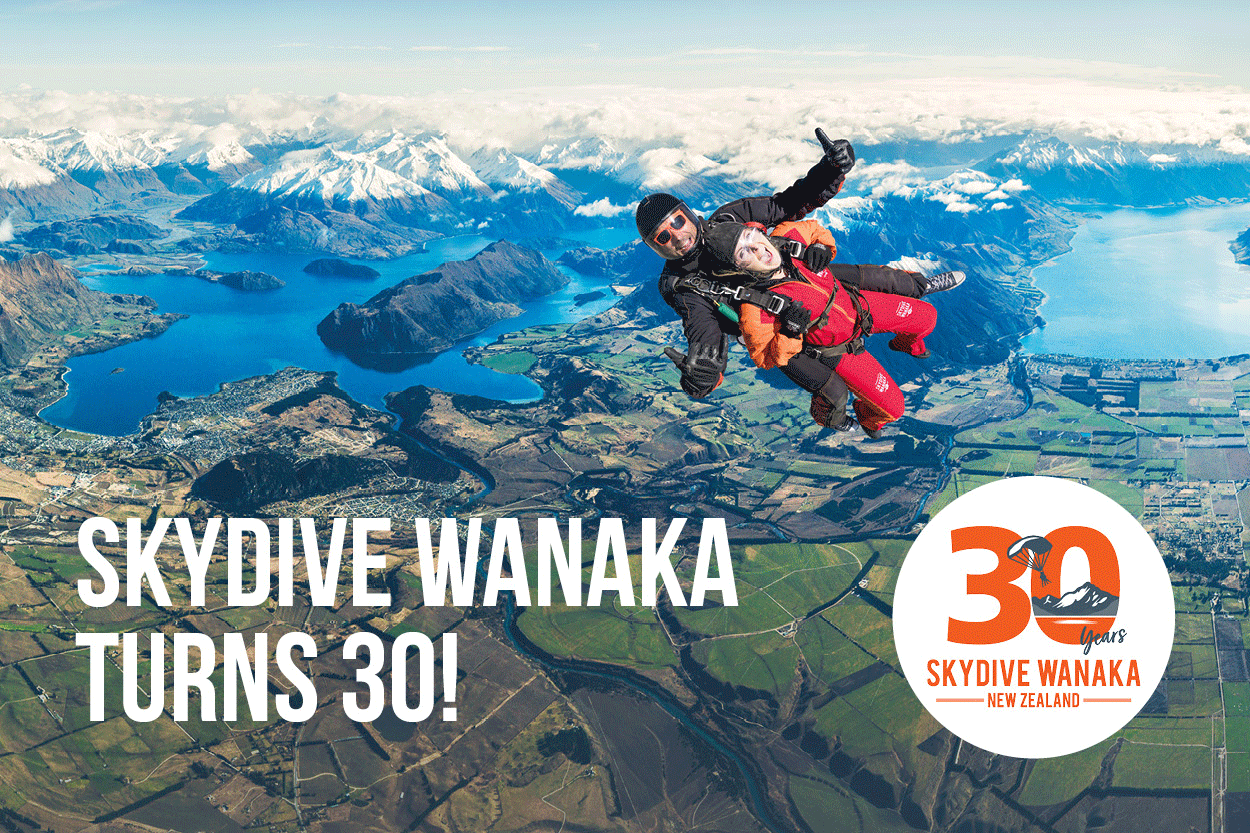 Skydive Wanaka 30 years of skydiving New Zealand